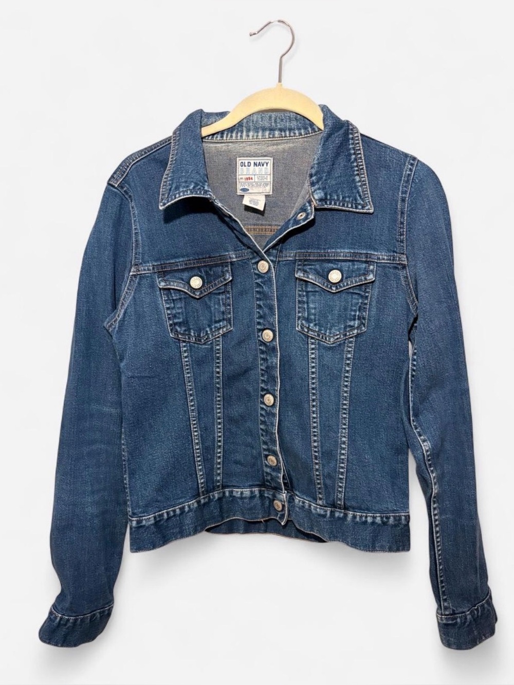 Old Navy Dark Blue Denim Womens Jean Jacket Medium